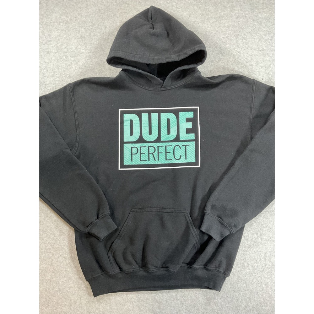 Dude Perfect Hoodie Kids XL Black Pound It Noggin Tour 2019 Sweatshirt 2315